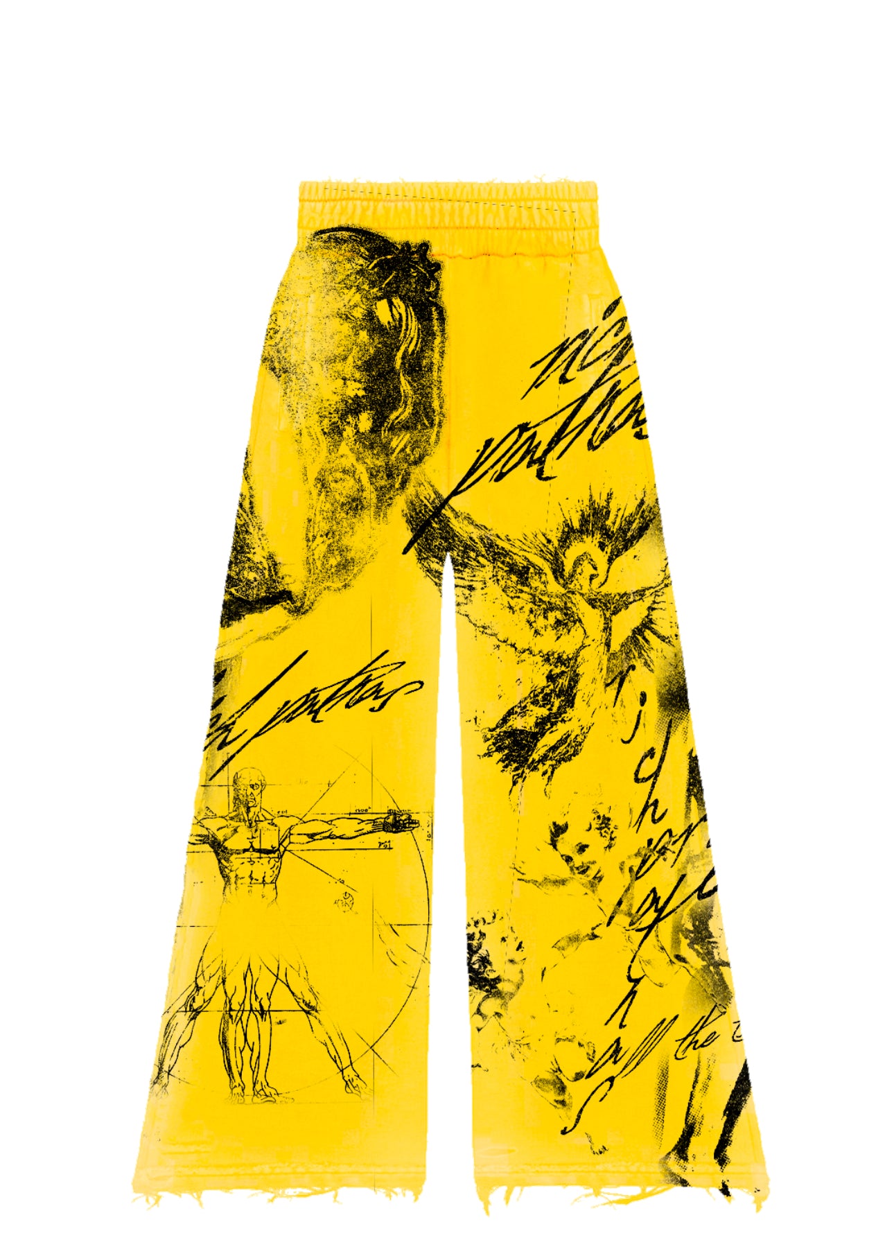 Yellow Graffiti Sweatpants