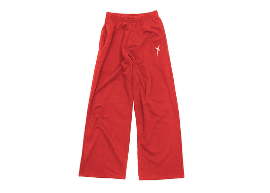 Cross red pants