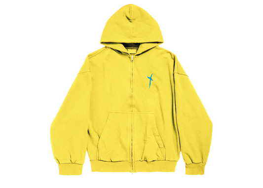Cross yellow hoodie